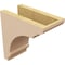 Ekena Millwork 5"W x 10"D x 10"H Classic Hughes Rough Cedar Woodgrain TimberThane Corbel, Primed Tan CORUR05X10X10HUGRCPR - alternate 4